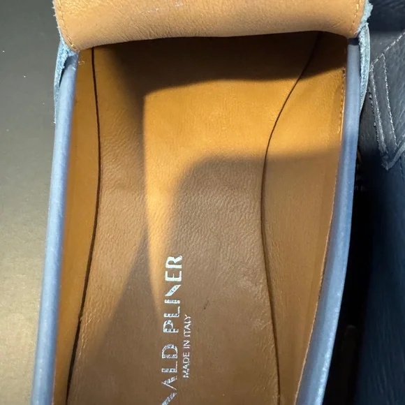 Donald J. Pliner Slate Blue Leather Loafers - Picture 15 of 16